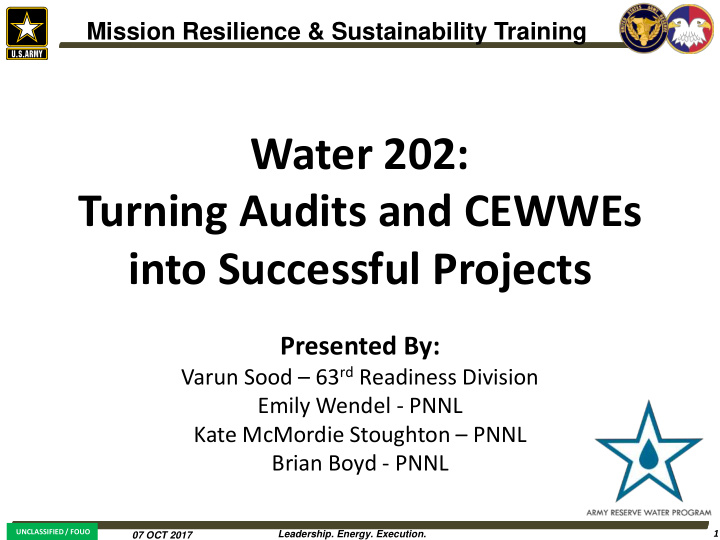 turning audits and cewwes