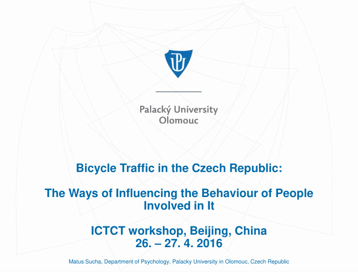 bicycle traffic in the czech republic