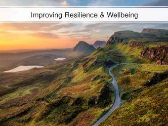 Improving Resilience &amp; Wellbeing  Completing all  Learning Outcomes  elements of this  By