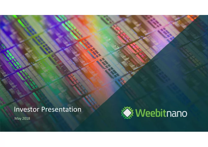 investor presentation