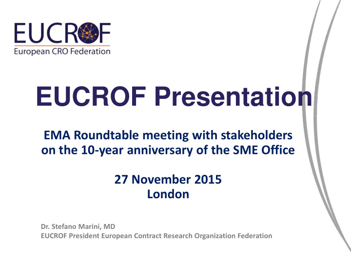 eucrof presentation