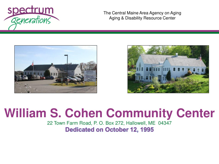 william s cohen community center