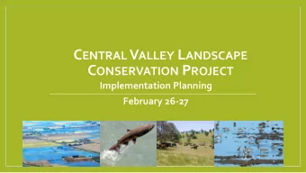 Goal: to identify climate-smart conservation  actions that will maximize the adaptive capacity of