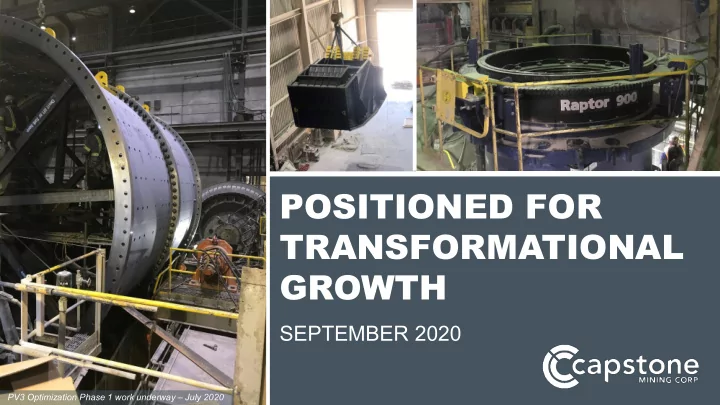 positioned for transformational growth