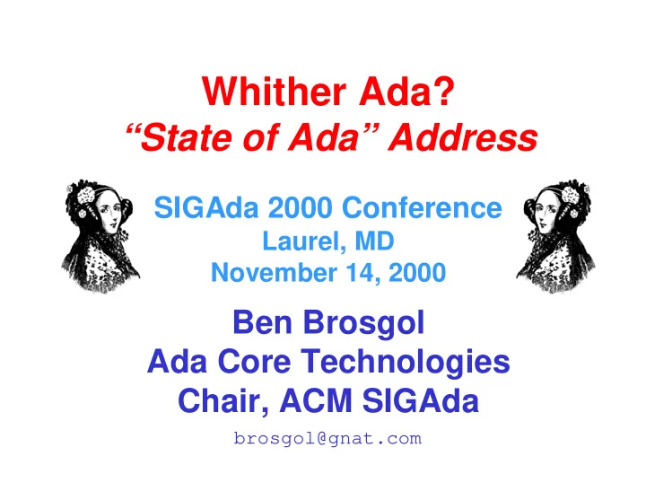 whither ada