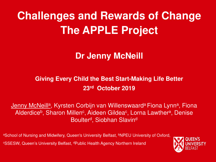 challenges and rewards of change
