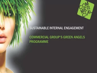 COMMERCIAL GROUPS GREEN ANGELS  PROGRAMME  A BUSINESS SERVICES PROVIDER  THAT THINKS AND ACTS