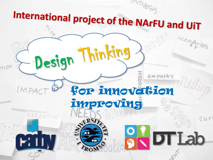 for innovation improving for innovation improving