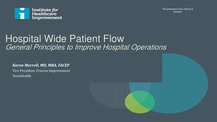 hospital wide patient flow