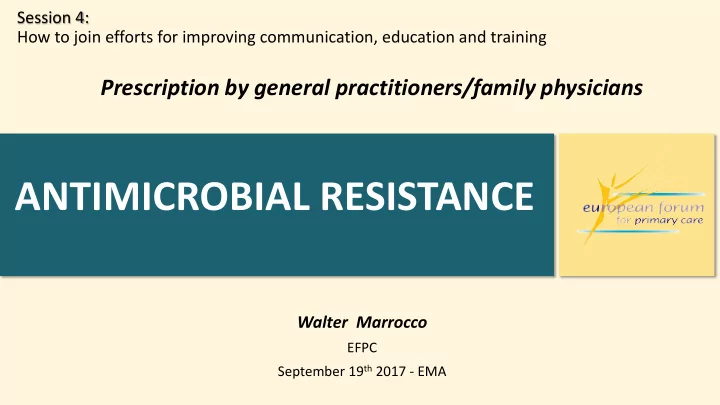 antimicrobial resistance