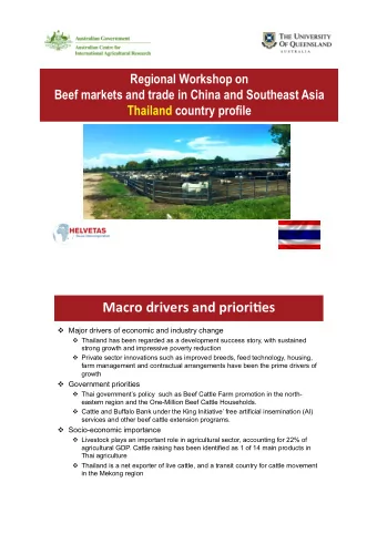 Macro&amp;drivers&amp;and&amp;priori.es&amp; ! Major drivers of economic and industry change !