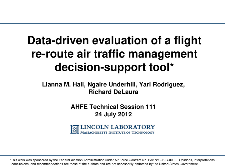 re route air traffic management
