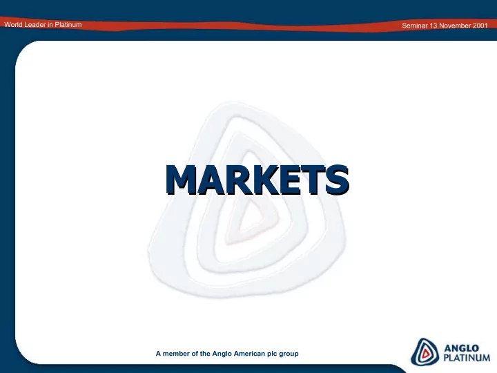 markets markets