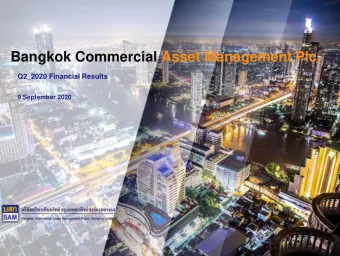 Bangkok Commercial Asset Management Plc.  Q2_2020 Financial Results  9 September 2020  1