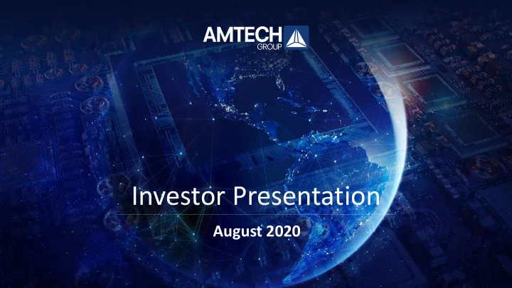 investor presentation