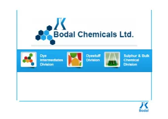 Company Overview  Industry Overview  Manufacturing Facilities  Financials  Company Overview  Bodal