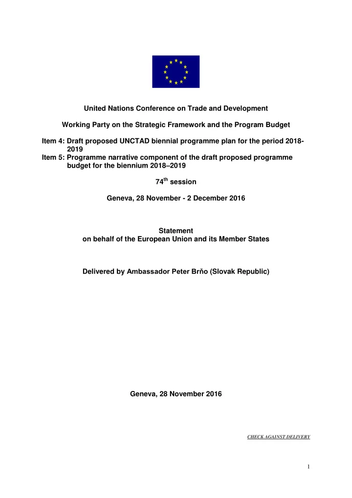 united nations conference on trade and development