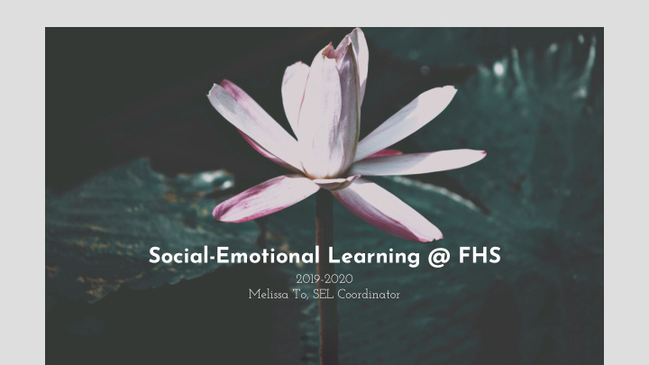 social emotional learning fhs