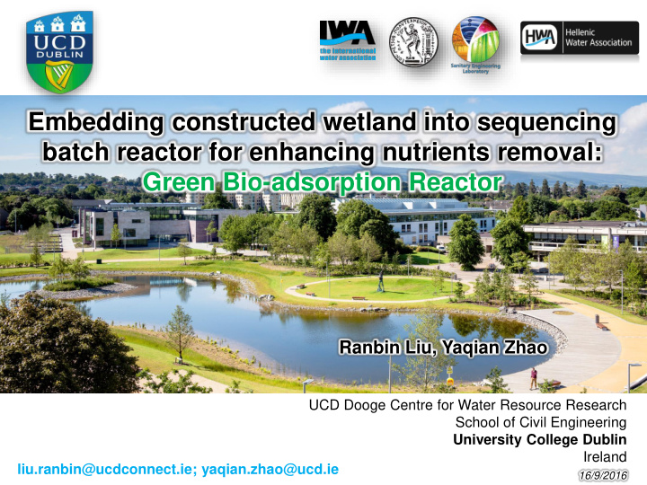 embedding constructed wetland into sequencing
