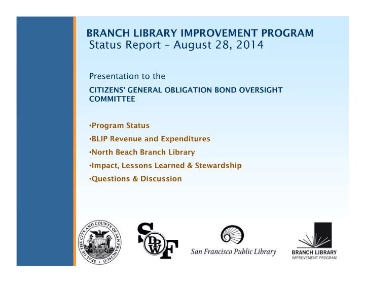 status report august 28 2014