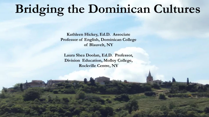 bridging the dominican cultures
