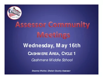 Our  Appraisers  physically  inspect  1/ 4th  of  the  County  every