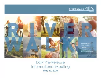 DEIR Pre-Release  Informational Meeting  May 13, 2020  History of Project  Changes  2  Levi-Cushman
