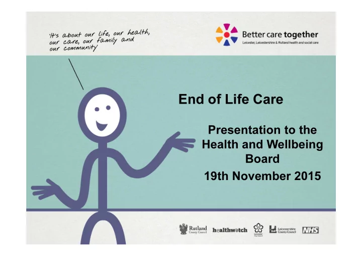 end of life care