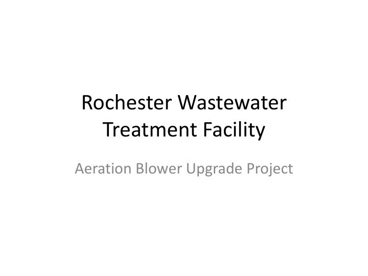 rochester wastewater treatment facility