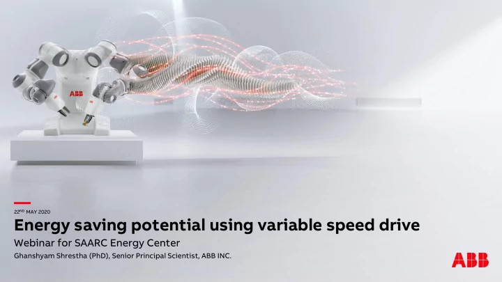 22 nd may 2020 energy saving potential using variable