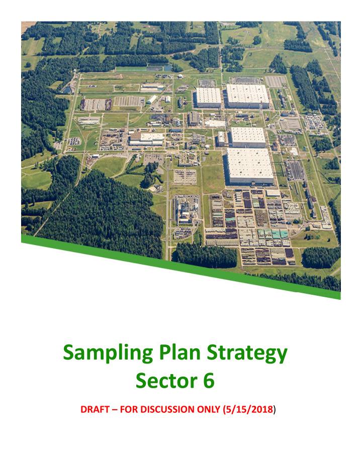sampling plan strategy sector 6