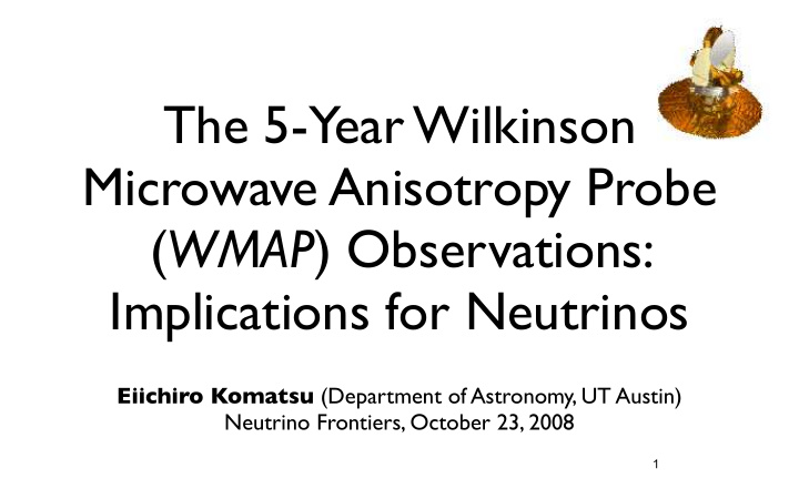 the 5 year wilkinson microwave anisotropy probe wmap