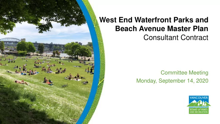 beach avenue master plan