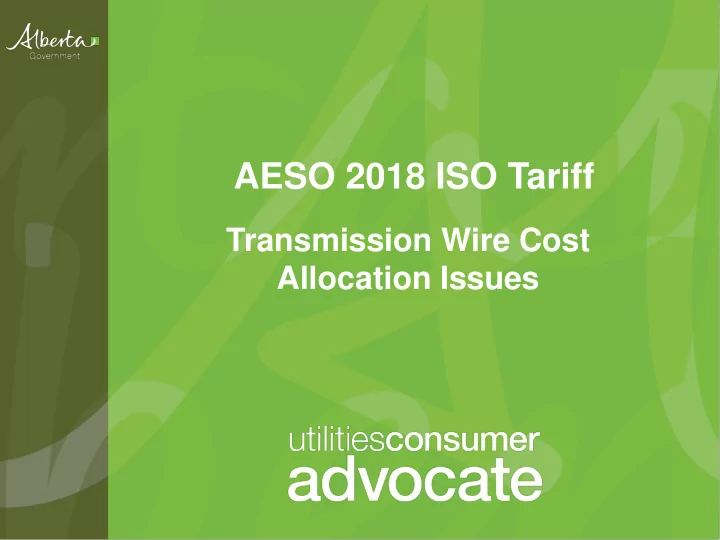 aeso 2018 iso tariff