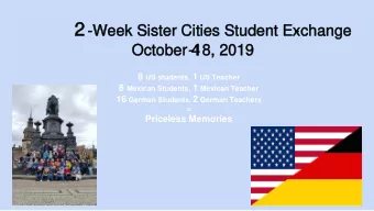 2  2  -Week Sister Cities Student Exchange  Week Sister Cities Student Exchange  -  October 4
