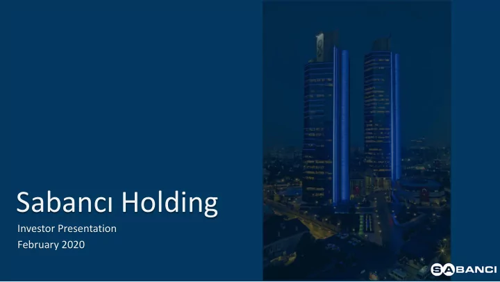 sabanc holding