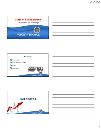 State of Collaboration  Advance Your RFP Knowledge  1  1  Agenda    Introduction    Nine RFP