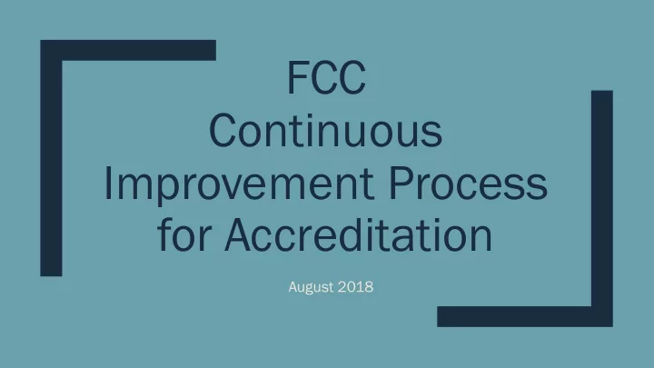 fcc continuous