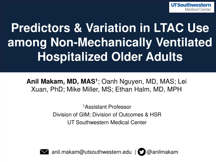 hospitalized older adults