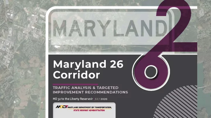 md 26 corridor efforts