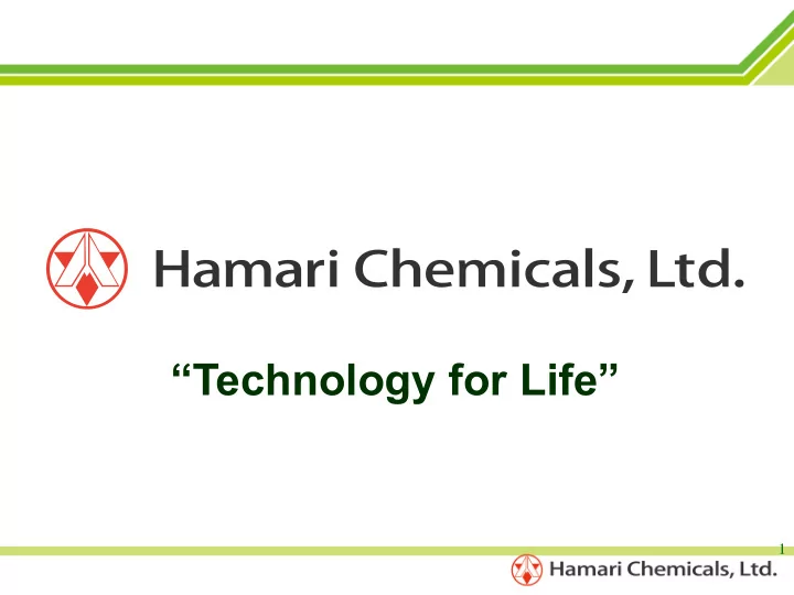 technology for life