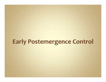 Growth Stage  Pots Filled/Overseeded  Treated  2 to 4 leaf