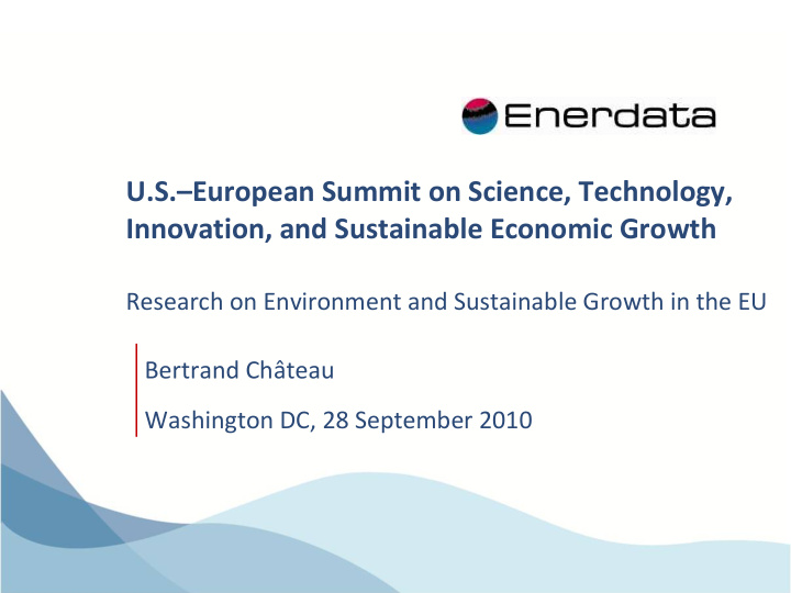 u s european summit on science technology innovation and