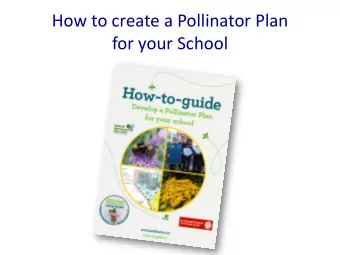 for your School  Protect what you have  Reducing mowing  Trees &amp; Hedgerows  Pollinator-friendly