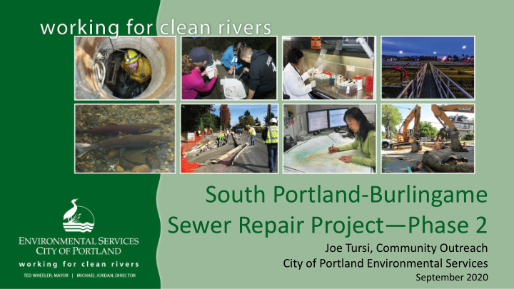 south portland burlingame sewer repair project phase 2
