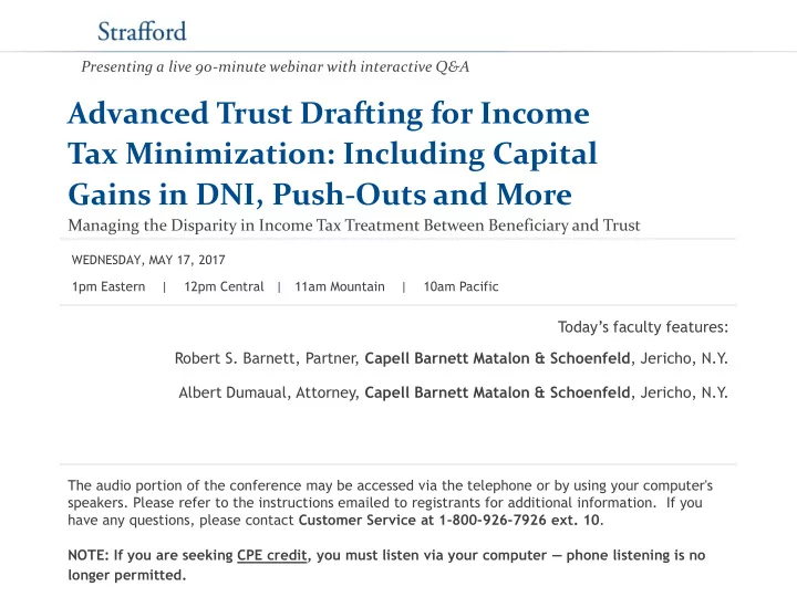 gains in dni push outs and more