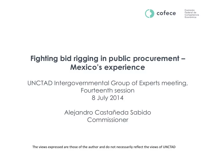 fighting bid rigging in public procurement mexico s