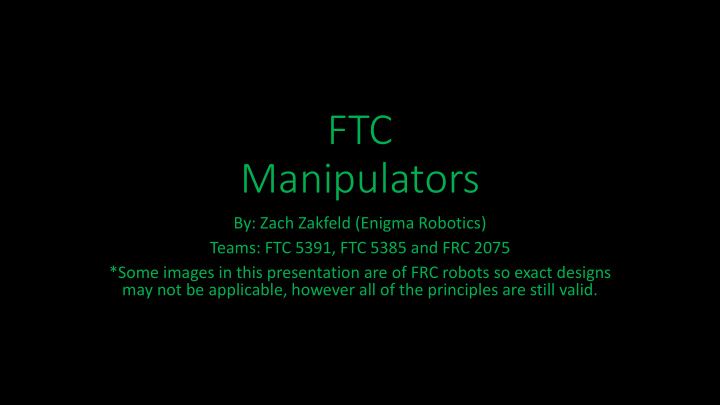 manipulators