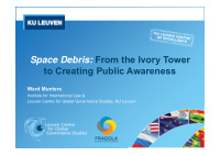 space debris from the ivory tower to creating public