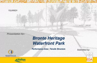 Bronte Heritage  Waterfront Park  Performance Area | Tensile Structure  Submitted by:  Bronte